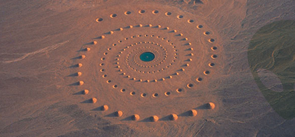 沙漠裡巨大圖案