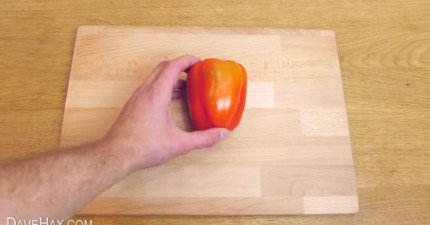 正確切青椒的方法